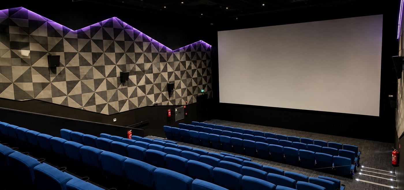 Cinema fit-out and acoustic works by Buildings Rank